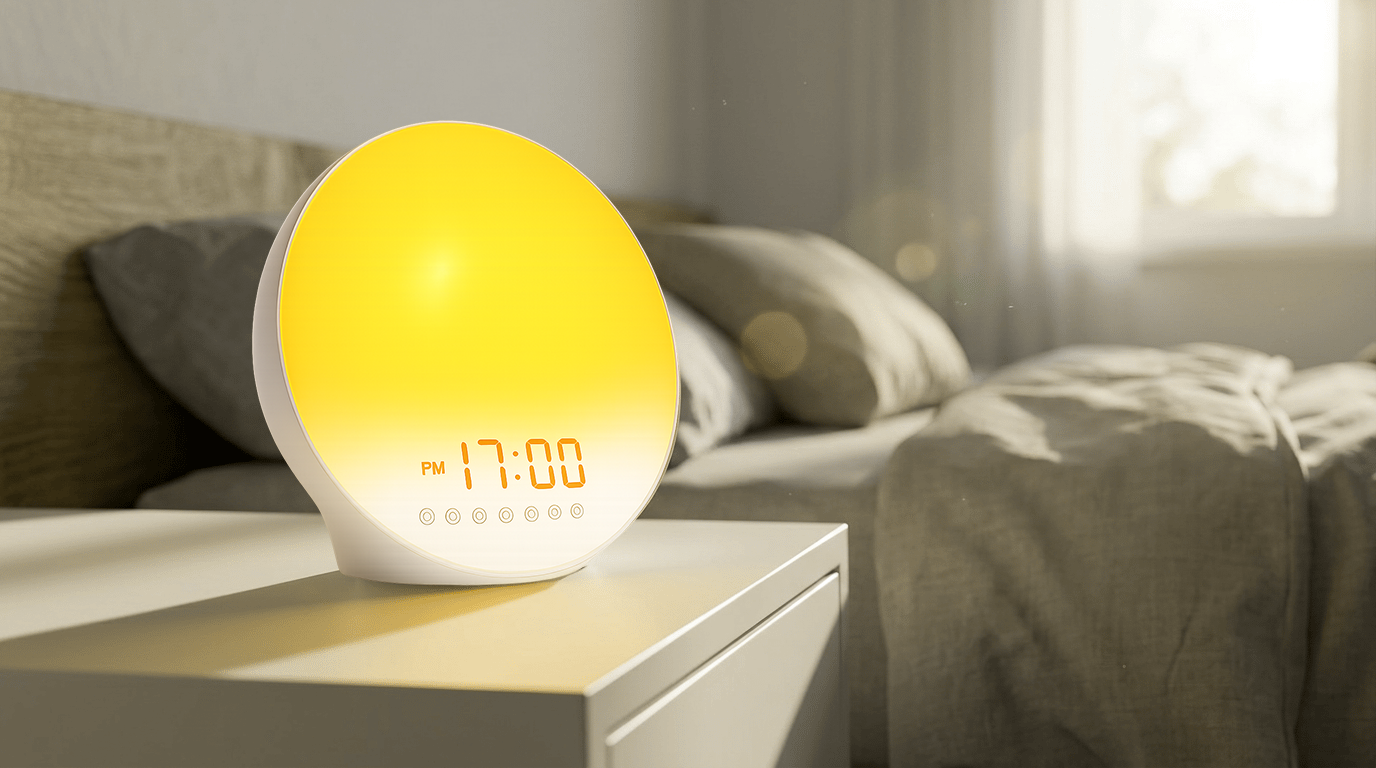 שעון הזריחה להתעוררות מרגיעה