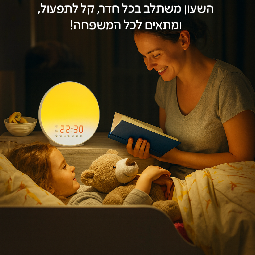 שעון הזריחה - מתאים לכל הגילאים ולכל המשפחה